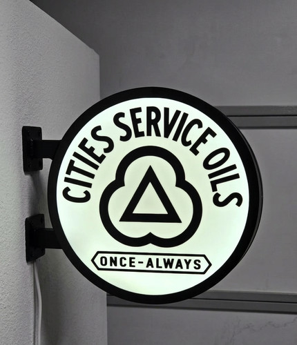 Enseigne cities service oils - enseigne,