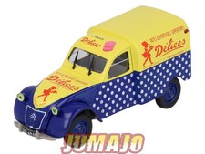 2CV76 Voiture 1/43 NOREV Citroen : 2 CV fourgonnette Pâtes Délices 1955