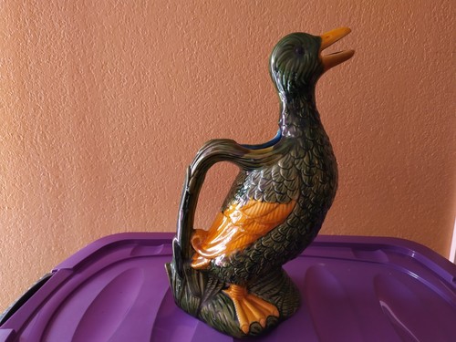 Pichet barbotine canard - canard, n°