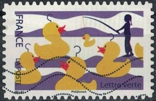 France 2017 Oblitéré Used La Fête Foraine La Pêche aux Canards Y&T 1435