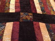 Vintage velvet bedspread - vintage,