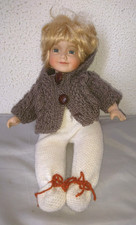 ANCIENNE BELLE POUPÉE DOLLS ALBERON en PORCELAINE COLLECTION tête peint main