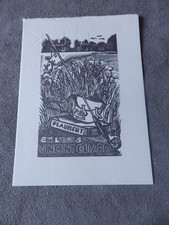 Ex-libris   VINCENT GUARD  ETANG PECHE