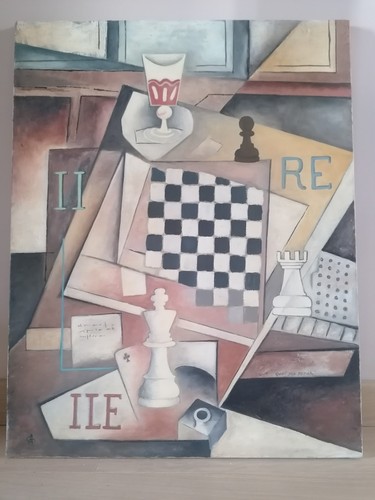 Tableau cubiste partie d - un,