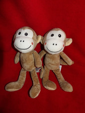 Lot de  2 Doudou Peluche Singe
