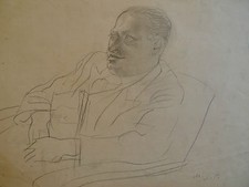 Maurice Georges Poncelet - Portrait homme assis