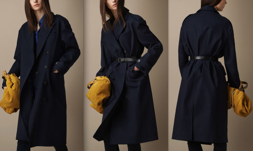 Hot burberry brit navy blue - navy,