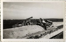 PHOTO ANCIENNE - VINTAGE SNAPSHOT-CHANTIER TRAVAIL TRACTEUR BULLDOZER CHENILLE 1