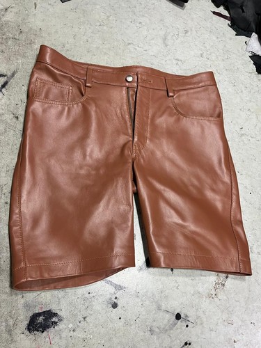 Short décontracté cuir - en,