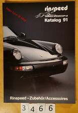 RINSPEED KATALOG 91 Tuning PORSCHE AMG MERCEDES BMW SCHNITZER BBS 34 pages Fr/D