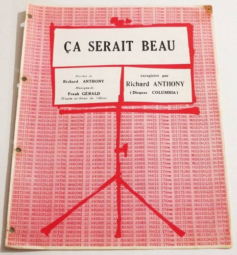 Partition vintage sheet music