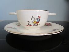 Bol à oreilles et assiette