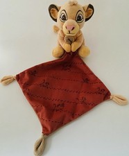 ?6016 Doudou Plat Mouchoir DISNEY Nicotoy ROI LION SIMBA Nicotoy Pumba Marron