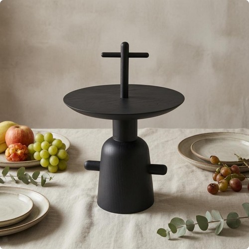 Coupe fruits bois noir - fruits,