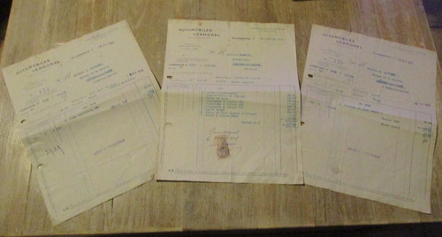 Ancienne facture papier à - facture,