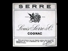 Etiquette Cognac Louis Serre & Cié