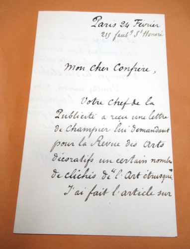 Germain bapst autographe - germain,