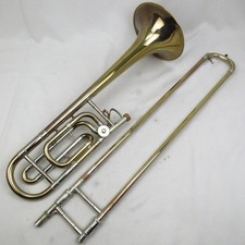 Trombone basse ténor Bach 42B GL ajusté laque dorée cloche laiton jaune occasion