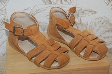 Sandales pieds marron cuir - nu-pieds,