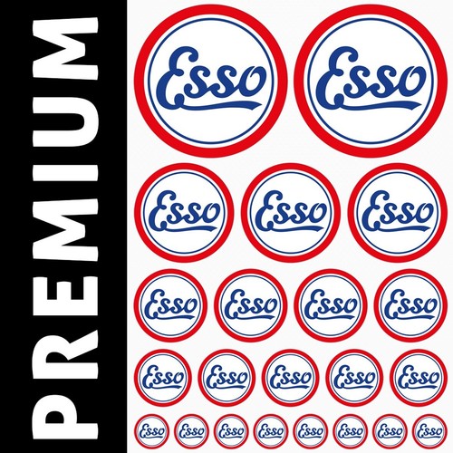 Esso vintage 22 stickers - esso,