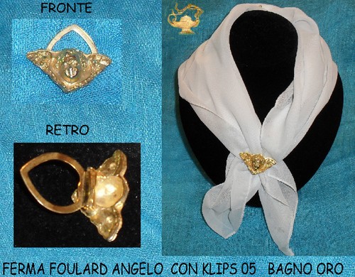 Pince foulard ange attache - foulard,