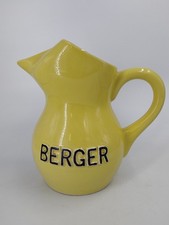 Très grand pichet publicitaire faïence broc Berger 3l bistrot pot à eau carafe