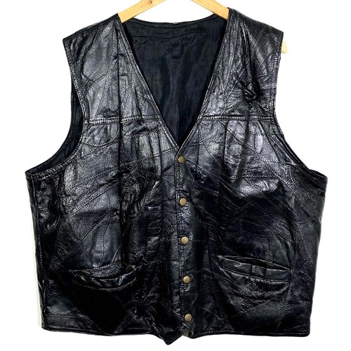 Veste cuir sans manches - manches, biker