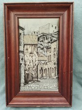 tableau soie tissée Les Baux