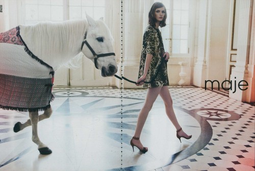 Maje footwear magazine print - magazine,
