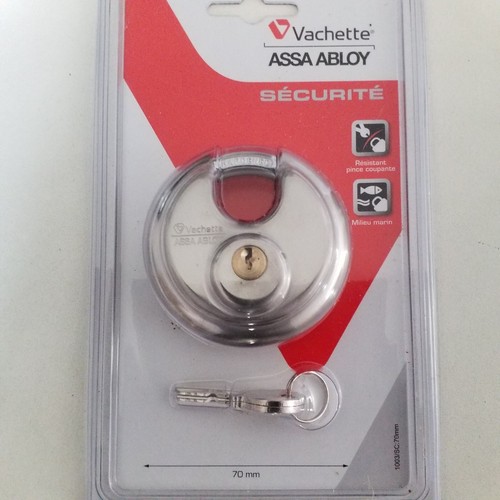 Cadenas sécurité inox 70 - cadenas,