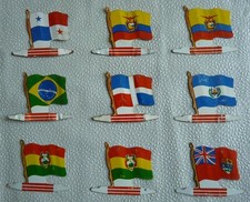 L'ALSACIENNE biscuits - Drapeaux métal collection Americorama -  au choix