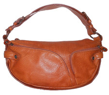 FRANCESCO BIASIA sac à main cuir marron  TBE