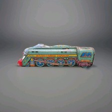 Train électrique ancien En Tôle International Express ME-066