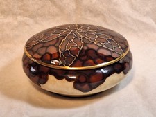 Camille Tharaud (1878-1956) Bonbonnière en porcelaine polychrome,Limoges XXème