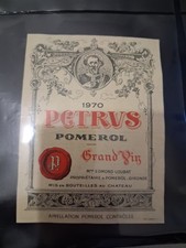 ETIQUETTE CHATEAU PETRUS 1970