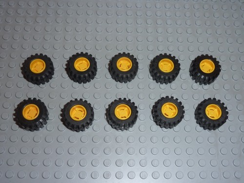 10x lego tyre - wide, 6015