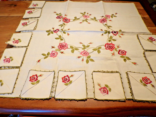 Linge ancien petite nappe - ancien,