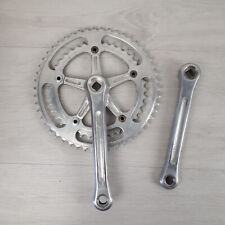 Pédalier double NERVAR en aluminium 50/40 vélo vintage 14x1.25 France 1970s