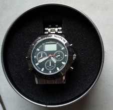 Montre Yonger et Bresson homme, bracelet acier inoxydable, tachymètre, chrono