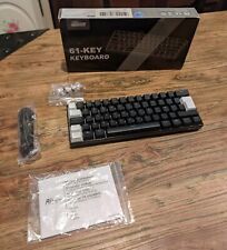 Clavier PC Gamer Sans Fil Royal Kludge RK61 AZERTY/ RGB/ Bluetooth et 2,4GHz