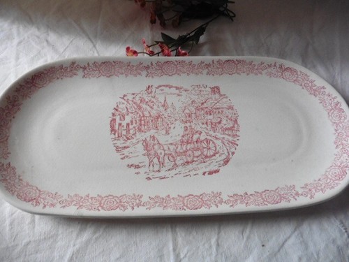 Ancien plat cake porcelaine - cake,