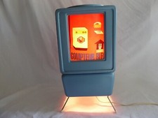 EDF - LAMPE A DECOR TOURNANT - COMPTEUR BLEU - LAMP WITH ROTATING DECORATION -