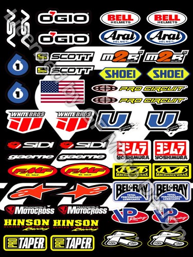 Motocross sponsor decal - motocross,