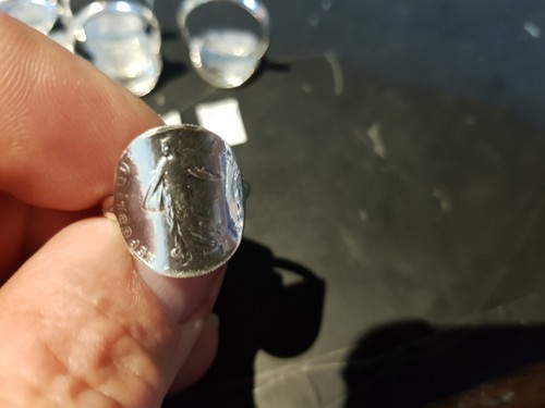 Bague argent massif - 925, pièce