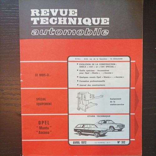 Revue technique opel - opel, manta