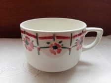 Grande tasse  Digoin jolie frise bordeaux et verte