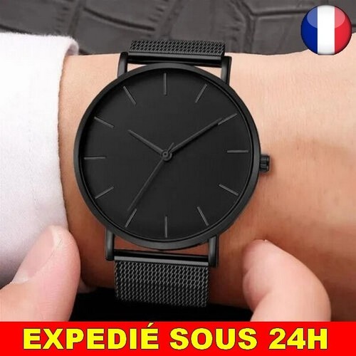 Montre homme noir - ✅,
