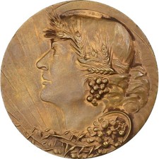 France, Médaille, Cérès, Fontaine-le-Dun, n.d., Bronze, Charles, VZ