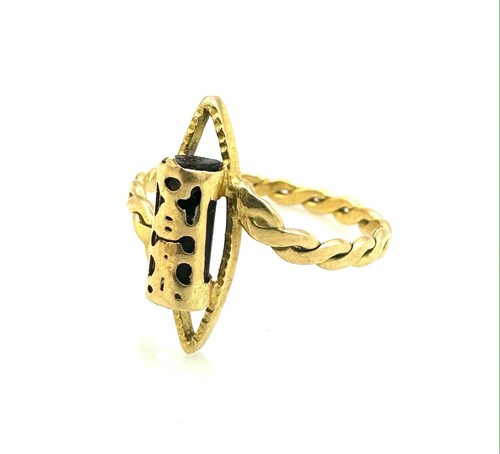 Bague carats tiki - or,