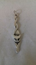 Chat Pendentif chat métal argenté 